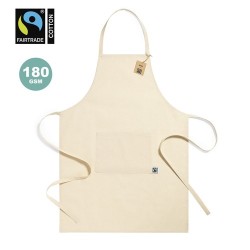 Tablier Éthique et Pratique Personnalisé Zowi Fairtrade pas cher Matières : coton Couleurs : naturel 2