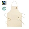 Tablier Éthique et Pratique Personnalisé Zowi Fairtrade pas cher Matières : coton Couleurs : naturel personnalisable avec votre 