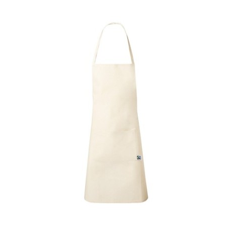 Tablier Éthique et Pratique Personnalisé Zowi Fairtrade pas cher Matières : coton Couleurs : naturel cadeau entreprise pas cher