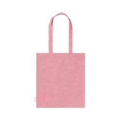 Sac Éco-responsable Personnalisé de Shopping Rassel pas cher Matières : coton recyclé Couleurs : rouge