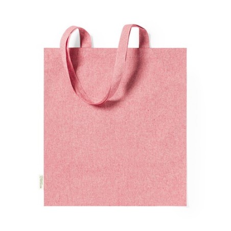Sac Éco-responsable Personnalisé de Shopping Rassel pas cher Matières : coton recyclé Couleurs : rouge livraison express 24h 48h