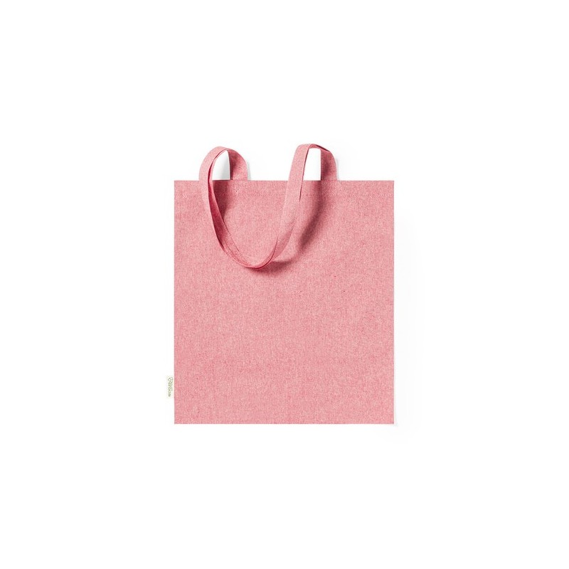 Sac Éco-responsable Personnalisé de Shopping Rassel pas cher Matières : coton recyclé Couleurs : bleu clair goodies publicitaire