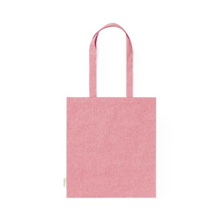 Sac Éco-responsable Personnalisé de Shopping Rassel pas cher Matières : coton recyclé Couleurs : bleu clair marquage laser ultra