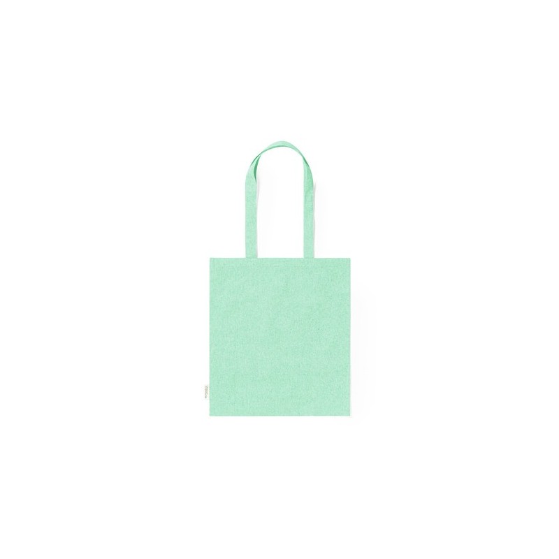 Sac Éco-responsable Personnalisé de Shopping Rassel pas cher Matières : coton recyclé Couleurs : bleu clair objet publicitaire r