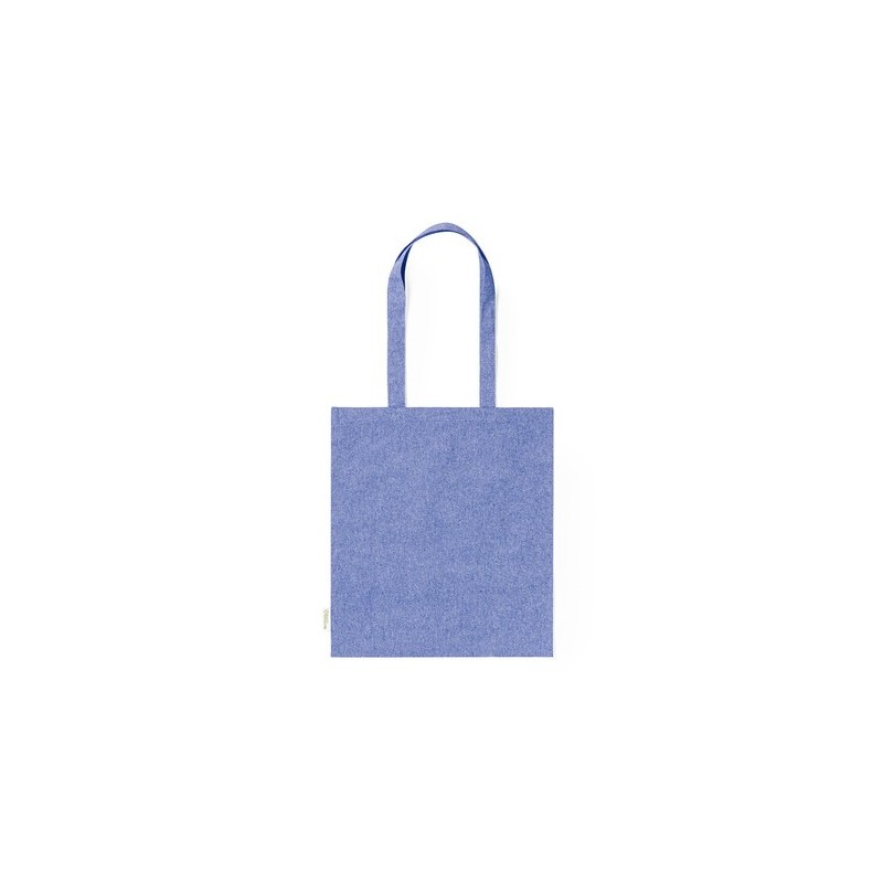 Sac Éco-responsable Personnalisé de Shopping Rassel pas cher Matières : coton recyclé Couleurs : bleu clair cadeau affaires élég