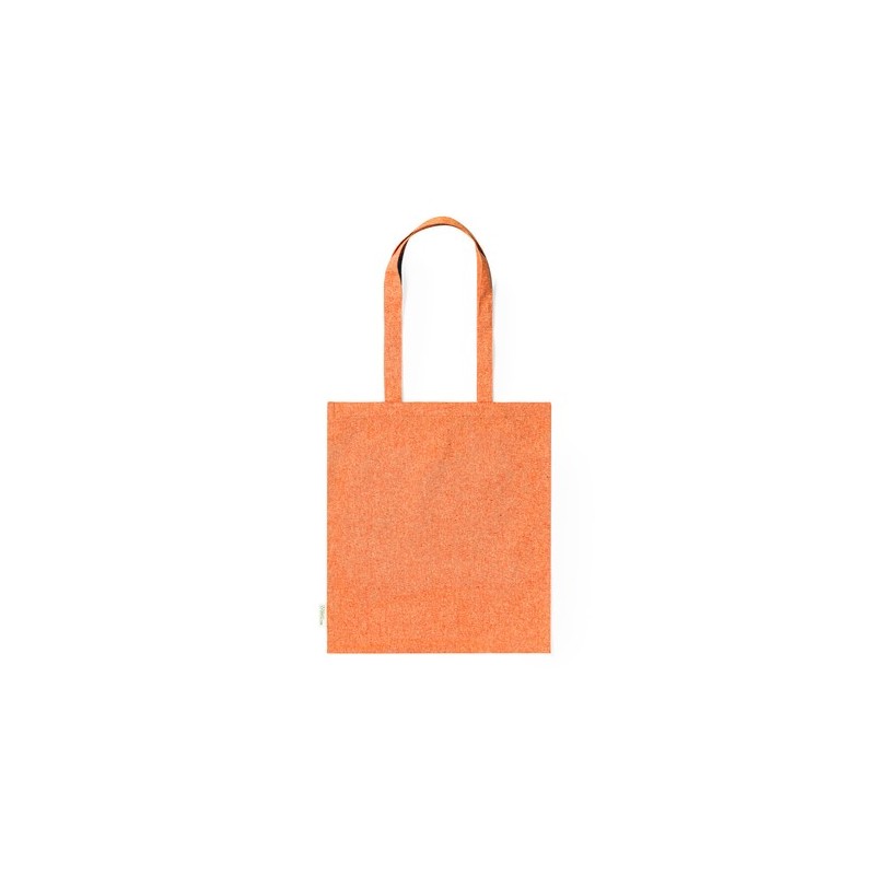 Sac Éco-responsable Personnalisé de Shopping Rassel pas cher Matières : coton recyclé Couleurs : bleu clair marquage couleur écl