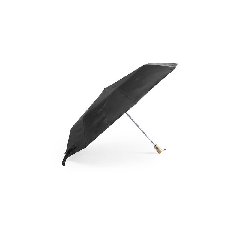 Parapluie Éco-responsable Personnalisé pas cher - Keitty Matières : PET recyclé Couleurs : bleu marine accessoire événementiel u