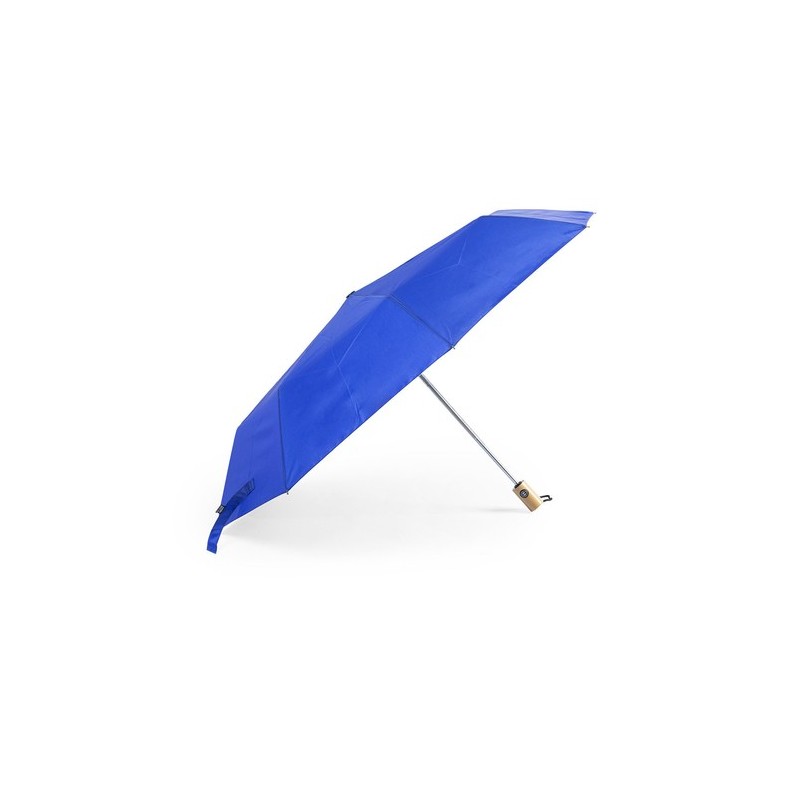 Parapluie Éco-responsable Personnalisé pas cher - Keitty Matières : PET recyclé Couleurs : bleu marine objet promo petit budget