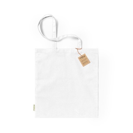 Sac Éco-responsable Personnalisé de Shopping - Klimbou Matières : coton organique Couleurs : bleu goodies entreprise design