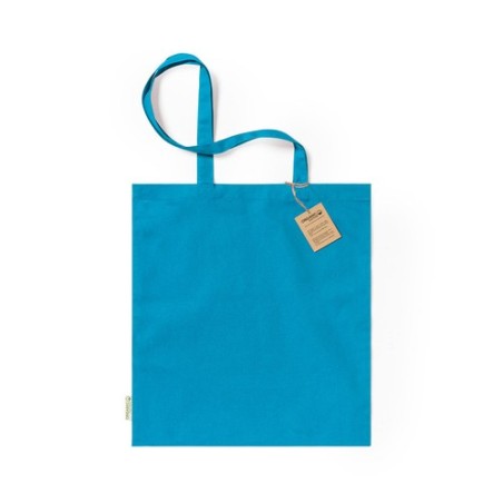 Sac Éco-responsable Personnalisé de Shopping - Klimbou Matières : coton organique Couleurs : bleu accessoire événementiel unique