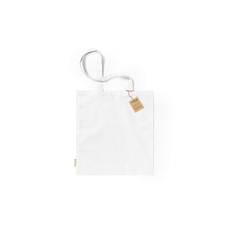 Sac Éco-responsable Personnalisé de Shopping - Klimbou Matières : coton organique Couleurs : bleu objet publicitaire robuste