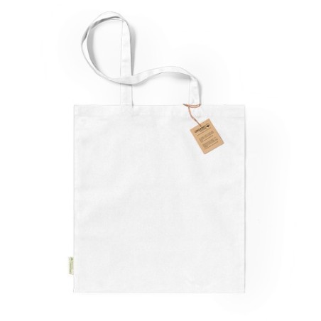 Sac Éco-responsable Personnalisé de Shopping - Klimbou Matières : coton organique Couleurs : bleu objet publicitaire robuste