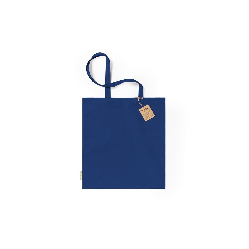 Sac Éco-responsable Personnalisé de Shopping - Klimbou Matières : coton organique Couleurs : bleu goodies entreprise design