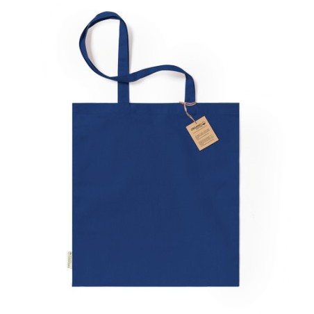 Sac Éco-responsable Personnalisé de Shopping - Klimbou Matières : coton organique Couleurs : bleu goodies entreprise design