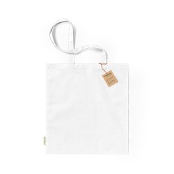 Sac Éco-responsable Personnalisé de Shopping - Klimbou Matières : coton organique Couleurs : violet marquage laser ultra précis