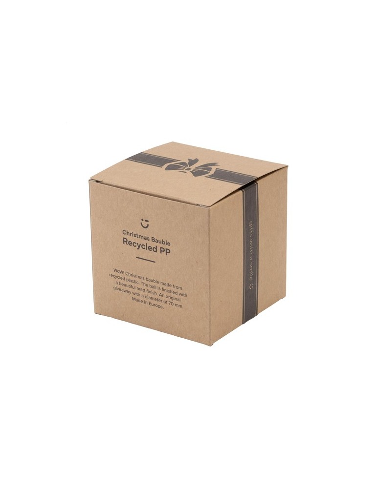 Boule de Noël Ø7cm Recycled PP Box - Made in Europe