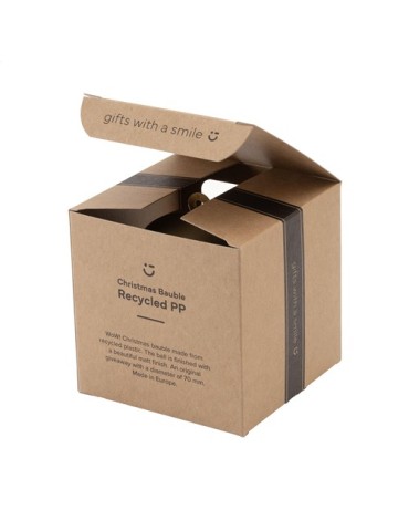 Boule de Noël Ø7cm Recycled PP Box - Made in Europe