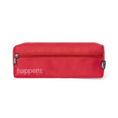 Trousse Éco-responsable Personnalisée en Polyester Recyclé - Yeimy Couleurs : rouge Matières : polyester recyclé personnalisatio