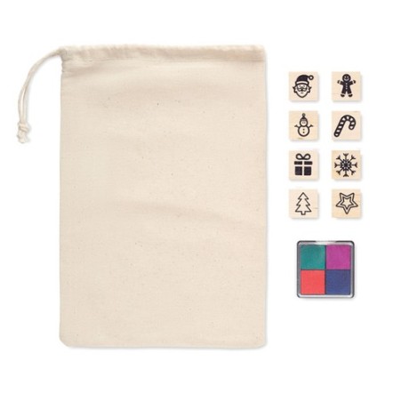 Set de 8 tampons en bois STAMPIE