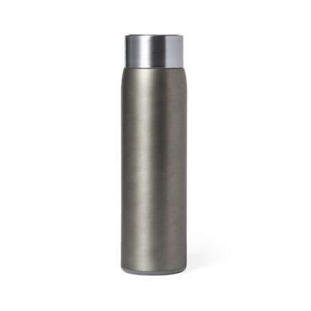 Bouteille Isotherme Personnalisée 500 ml Éco-responsable Kenay Matières : acier inoxydable Couleurs : argenté personnalisable av