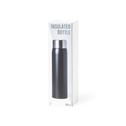 Bouteille Isotherme Personnalisée 500 ml Éco-responsable Kenay Matières : acier inoxydable Couleurs : argenté goodies entreprise