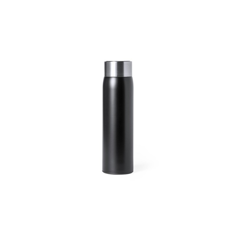 Bouteille Isotherme Personnalisée 500 ml Éco-responsable Kenay Matières : acier inoxydable Couleurs : argenté impression logo ha