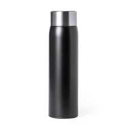 Bouteille Isotherme Personnalisée 500 ml Éco-responsable Kenay Matières : acier inoxydable Couleurs : argenté marquage couleur é