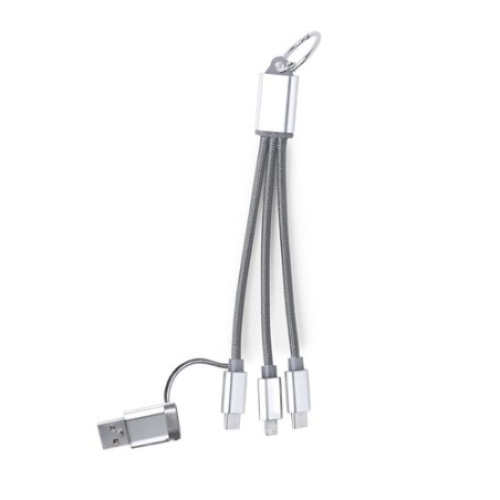 Câble de Charge Publicitaire Éco-responsable - Frecles Matières : aluminium Couleurs : rouge livraison express 24h 48h