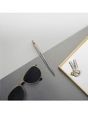 Parker Jotter Stylo recyclé en acier inox - bleu
