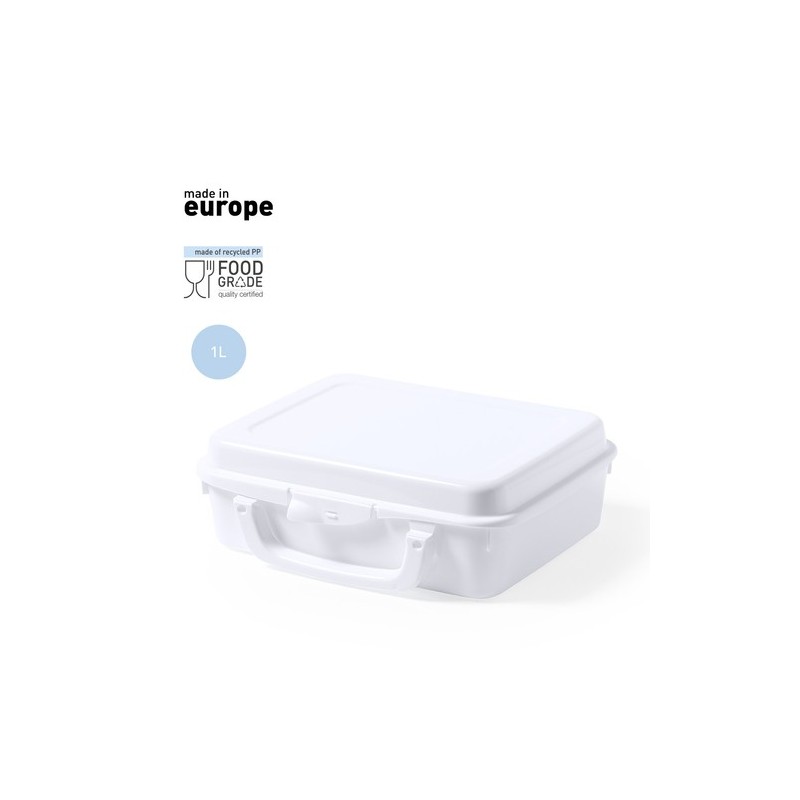 Gamelle Personnalisée Éco-responsable Chosal - Boîte à Lunch Matières : polypropylène (PP) Couleurs : blanc personnalisable avec