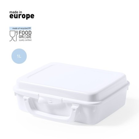 Gamelle Personnalisée Éco-responsable Chosal - Boîte à Lunch Matières : polypropylène (PP) Couleurs : blanc personnalisable avec