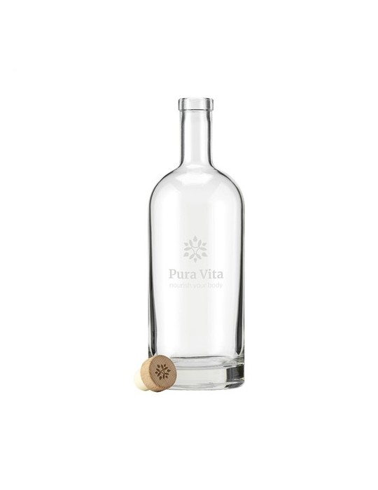 Helsinki Water Bottle Wooden Cork Stopper 1L