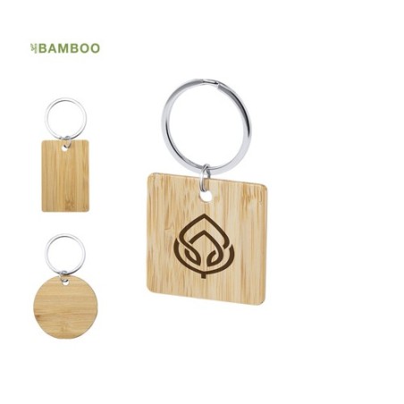 Porte-clés  personnalisé - Sonek Matières : bambou goodies publicitaire événementiel