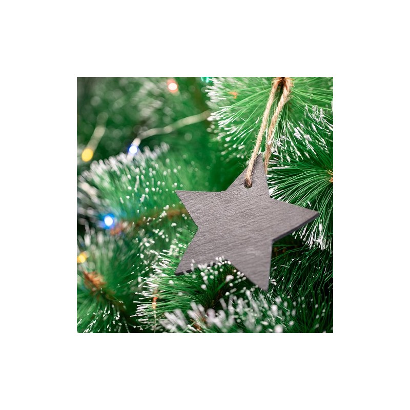 Ornement  personnalisé de Noël - Vondix Matières : ardoise objet promotionnel éco-responsable