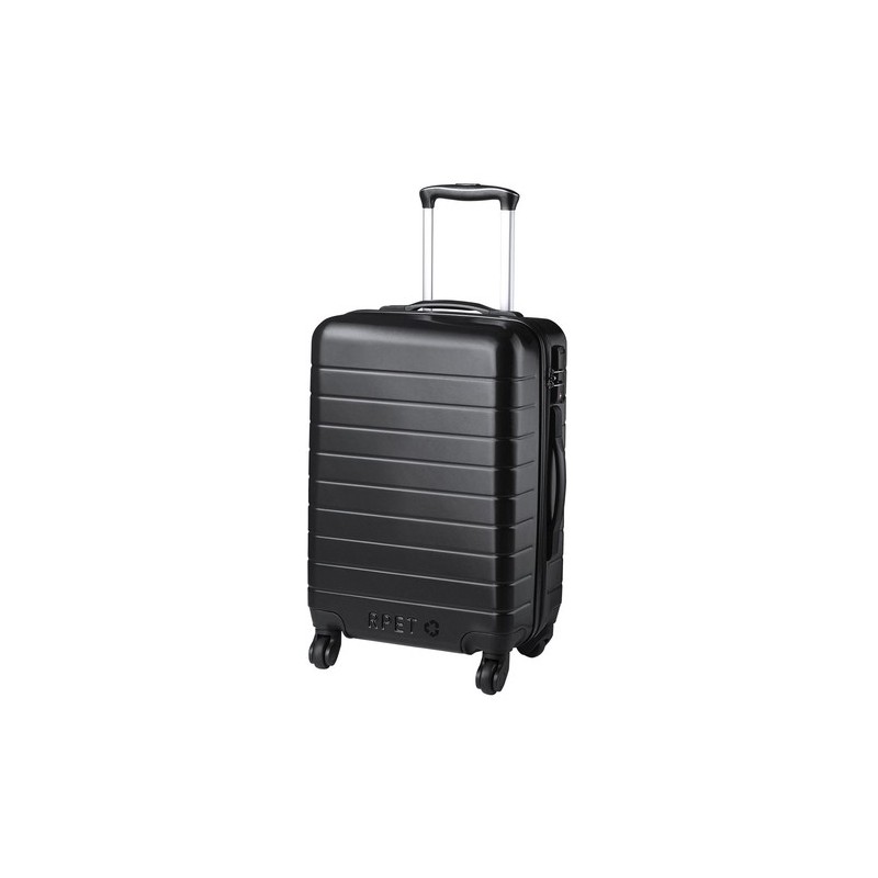 Trolley Éco-responsable Pratique Personnalisé pas cher Dacrux Matières : PET recyclé Couleurs : noir marquage laser ultra précis