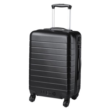 Trolley Éco-responsable Pratique Personnalisé pas cher Dacrux Matières : PET recyclé Couleurs : noir marquage laser ultra précis