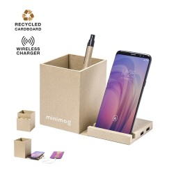 Porte-Crayons Multifonction Éco-responsable Personnalisé - Sondur Matières : carton recyclé