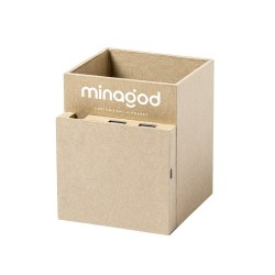 Porte-Crayons Multifonction Éco-responsable Personnalisé - Sondur Matières : carton recyclé 2