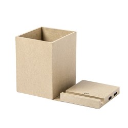 Porte-Crayons Multifonction Éco-responsable Personnalisé - Sondur Matières : carton recyclé goodies publicitaire événementiel