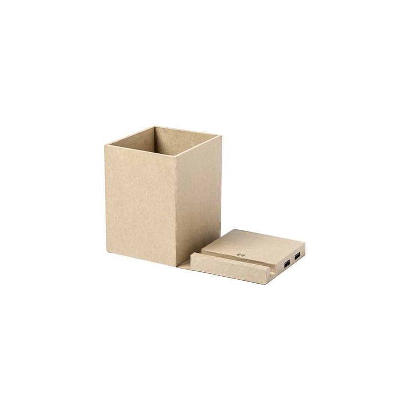 Porte-Crayons Multifonction Éco-responsable Personnalisé - Sondur Matières : carton recyclé goodies publicitaire événementiel