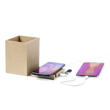 Porte-Crayons Multifonction Éco-responsable Personnalisé - Sondur Matières : carton recyclé livraison express 24h 48h