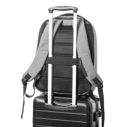 Sac à Dos Antivol Personnalisé Idéal pour le Business - Danium Matières : PET recyclé Couleurs : gris goodies entreprise design