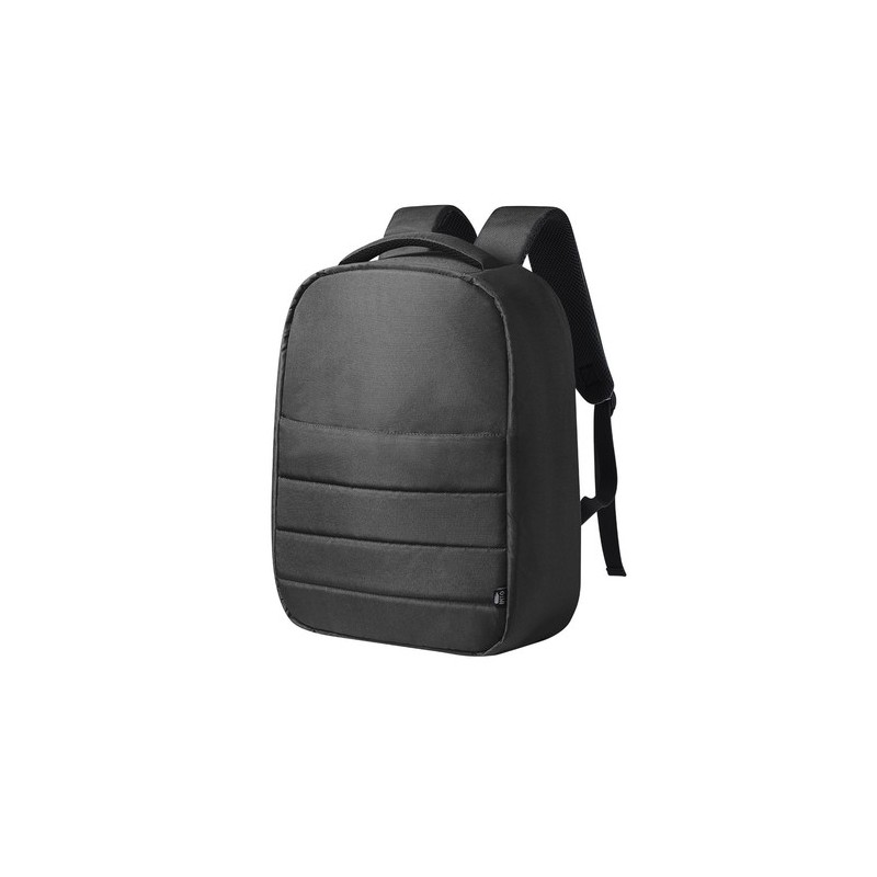 Sac à Dos Antivol Personnalisé Idéal pour le Business - Danium Matières : PET recyclé Couleurs : gris impression haute définitio