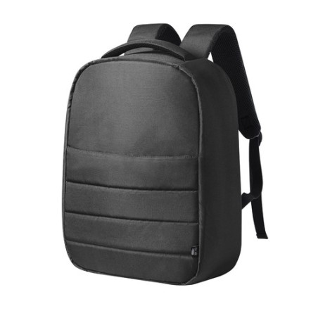 Sac à Dos Antivol Personnalisé Idéal pour le Business - Danium Matières : PET recyclé Couleurs : gris impression haute définitio
