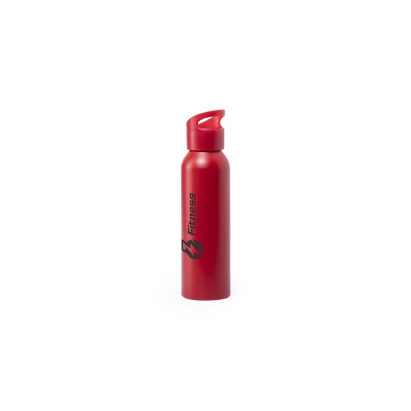 Gourde Personnalisable Éco-responsable Bidon Runtex Matières : aluminium Couleurs : noir marquage couleur éclatante