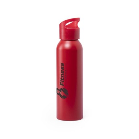 Gourde Personnalisable Éco-responsable Bidon Runtex Matières : aluminium Couleurs : noir marquage couleur éclatante