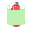 Gourde personnalisée sans BPA - Bidon Rizbo Matières : acier inoxydable Couleurs : vert clair objet promo petit budget