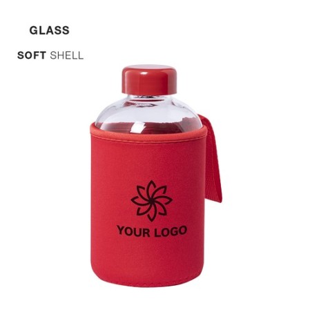 Gourde Personnalisée Publicitaire 500 ml - Flaber Matières : verre Couleurs : vert cadeau collaborateur premium