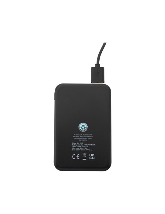 Compact 5000 RCS Recycled ABS Powerbank
