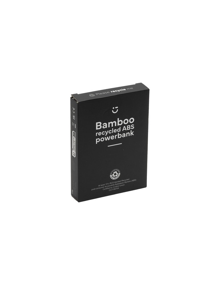 Boru Bamboo RCS Recycled ABS Powerbank Wireless Charger
